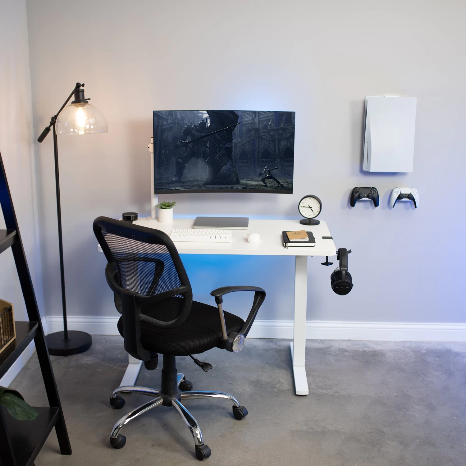 2-in-1 (Wall & Desk) Mount Designed For PS5 + 2 Controller Mounts - Image 11