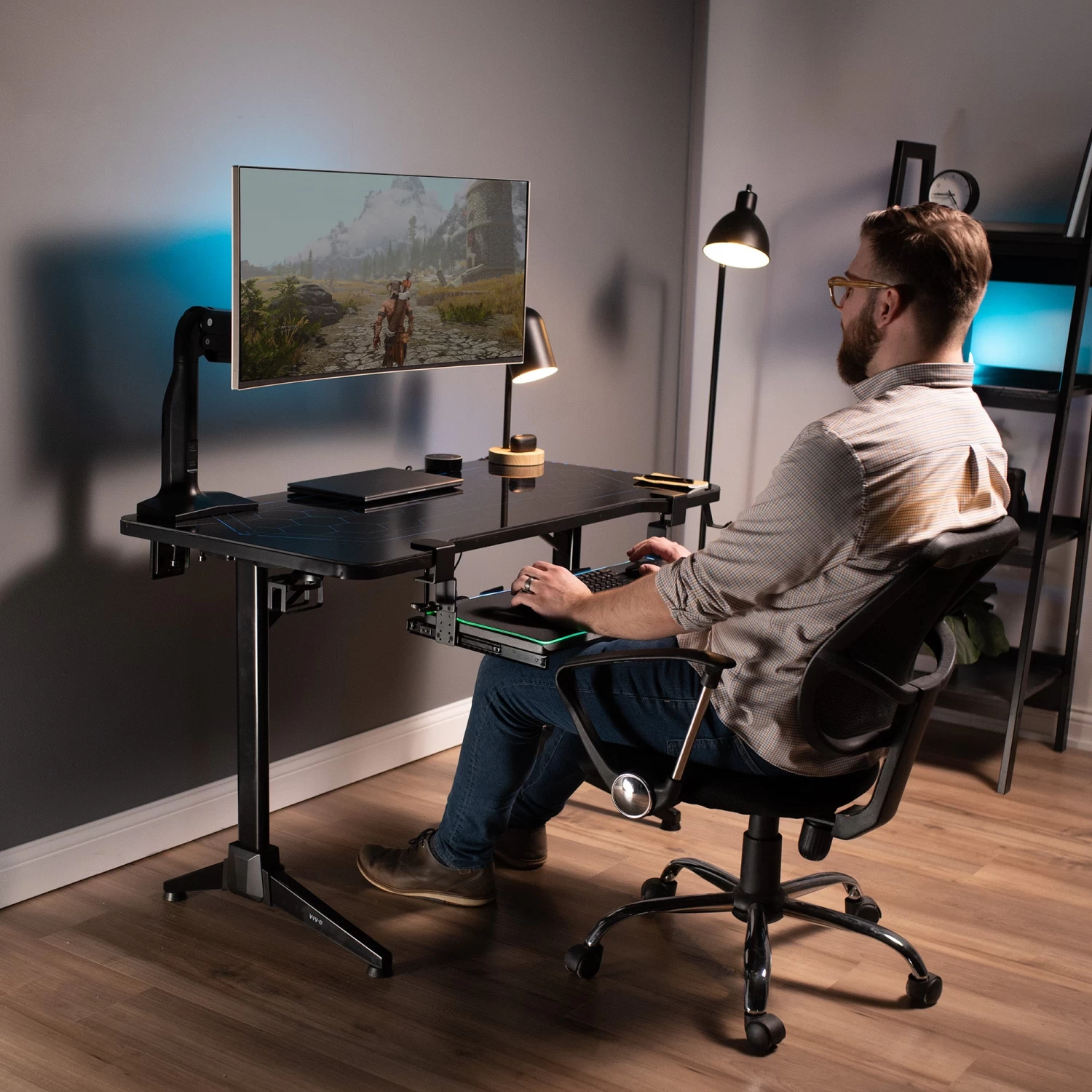 Height Adjustable Clamp And Rail Set For Custom Wood Tray (2 Pack) - Image 6