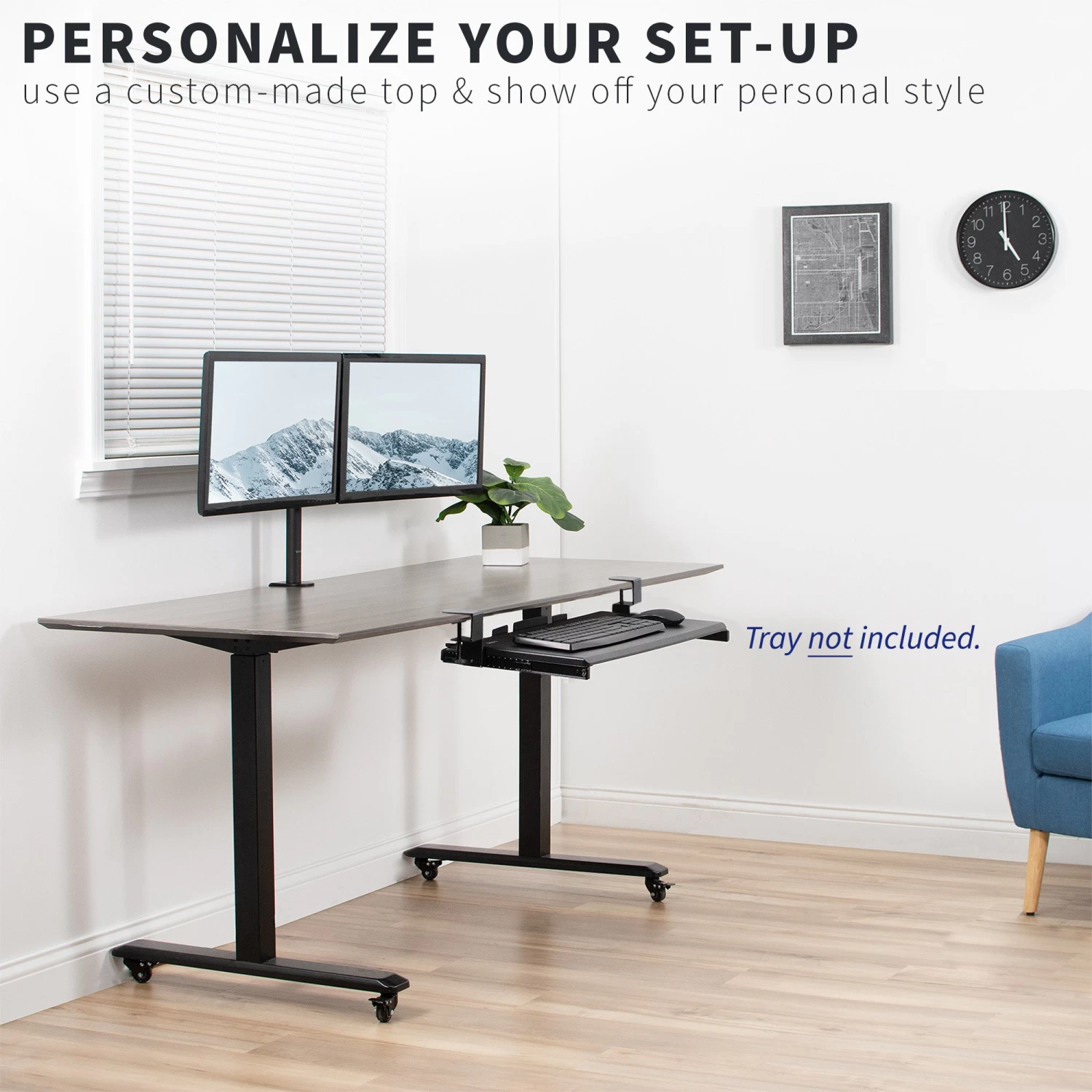 Clamp And Rail Set For Custom Wood Tray (2 Pack) - Image 4