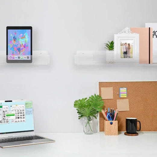 Acrylic 24” X 4" Floating Bookshelves (2 Pack) - Image 2