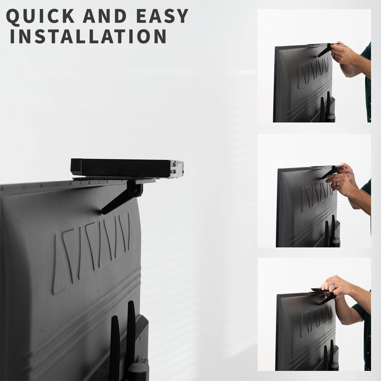 Black 12" X 5" Top Shelf TV Mount - Image 8