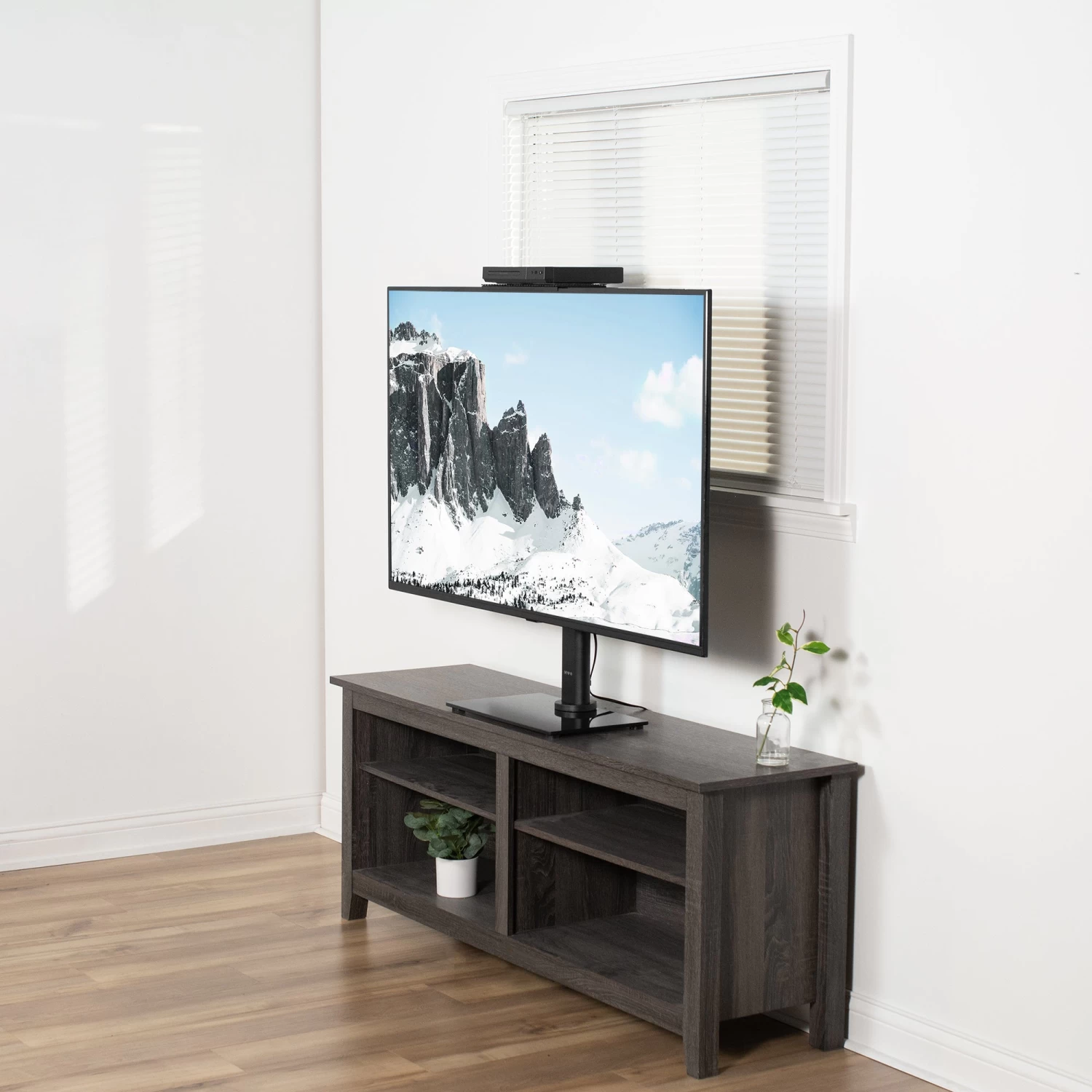 Black 12" X 5" Top Shelf TV Mount - Image 2