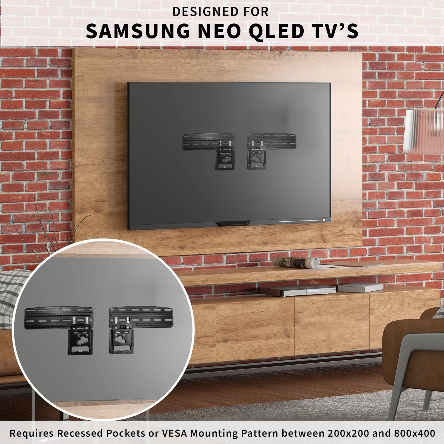 Micro Gap TV Wall Mount For Samsung Screens - Image 2