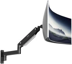 Pneumatic Arm Single Ultrawide Monitor Wall Mount