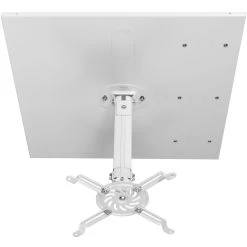 White Universal Drop Ceiling Height Adjustable Projector Mount