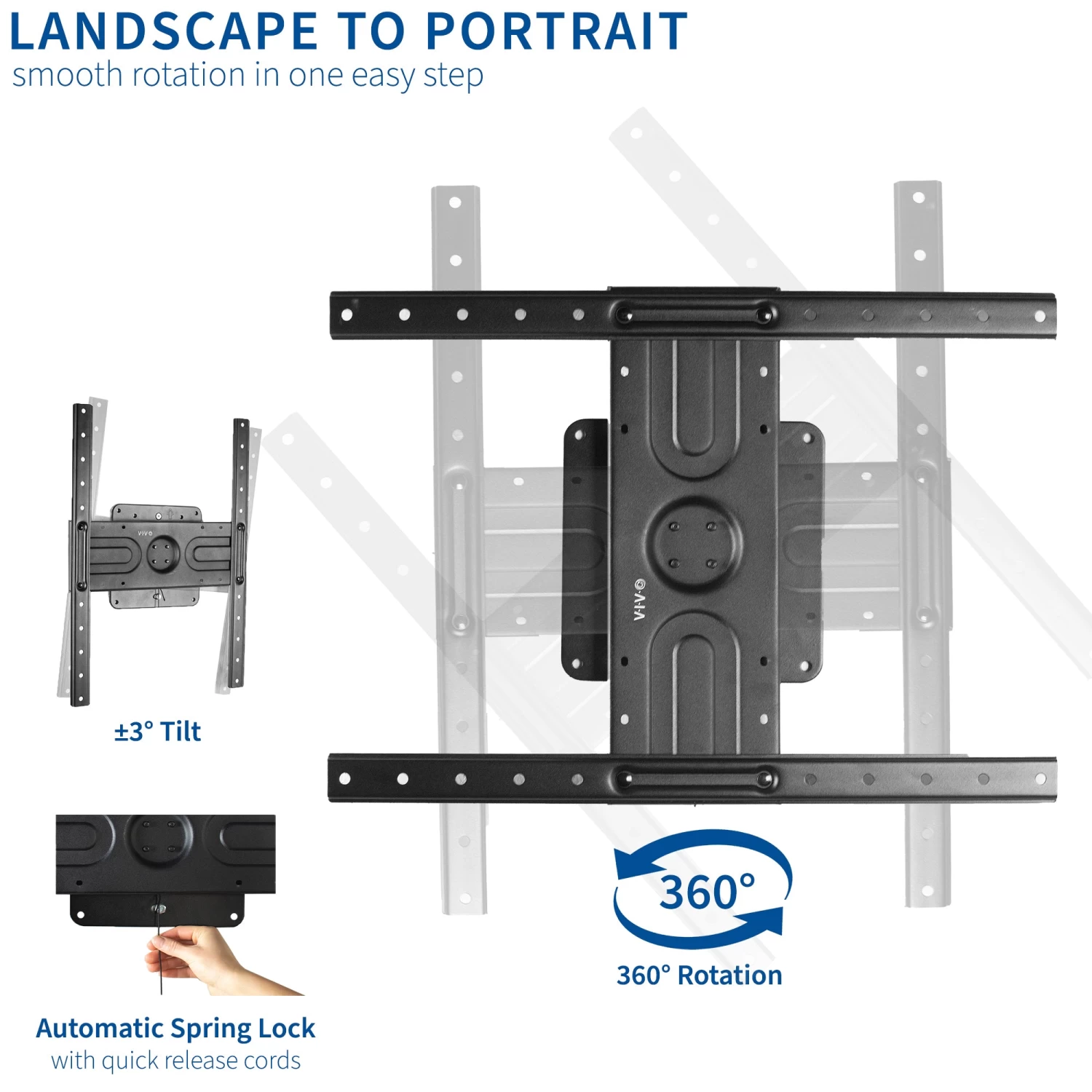 Rotating Wall Mount For 37" To 80" TVs - Image 4