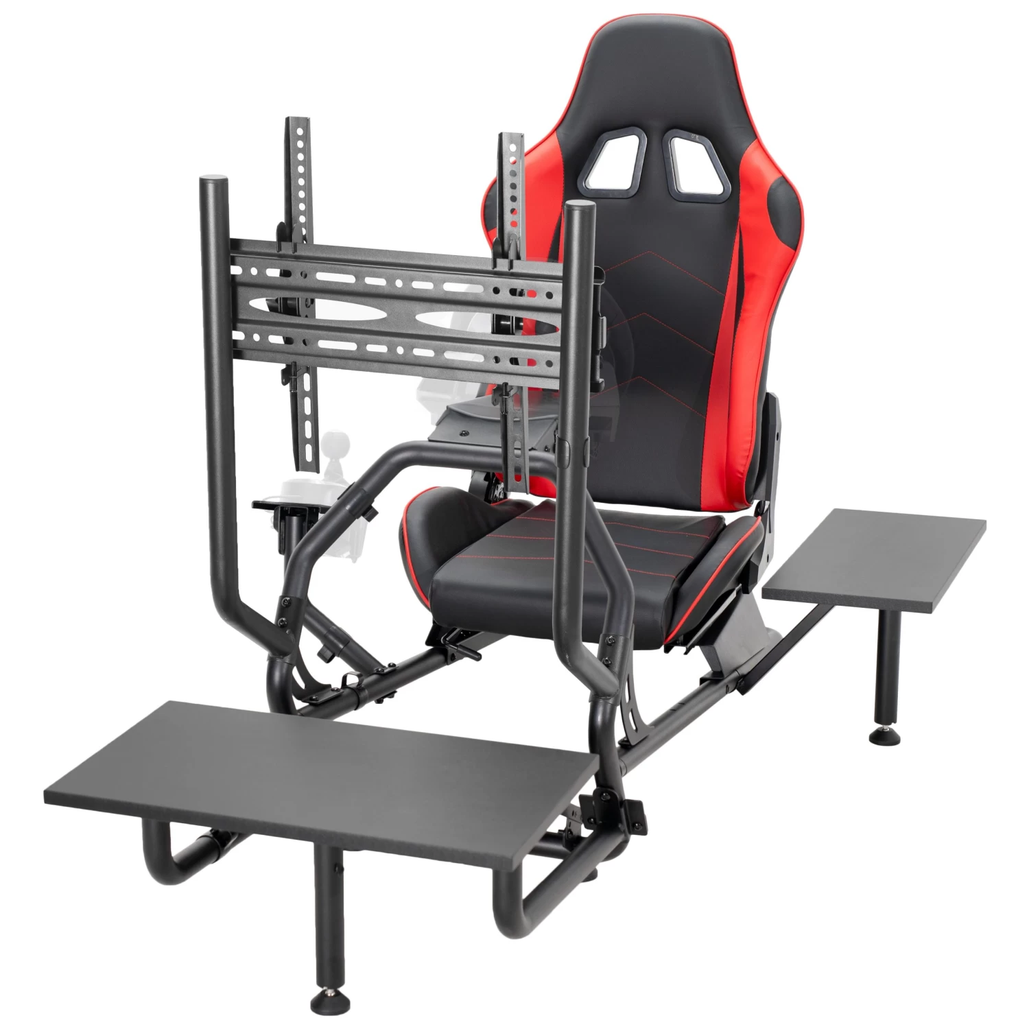 Racing Simulator Cockpit With TV Mount & Shelf Kit