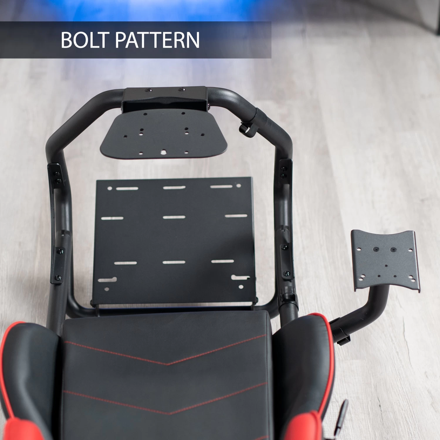 Racing Simulator Cockpit With TV Mount & Shelf Kit - Image 10