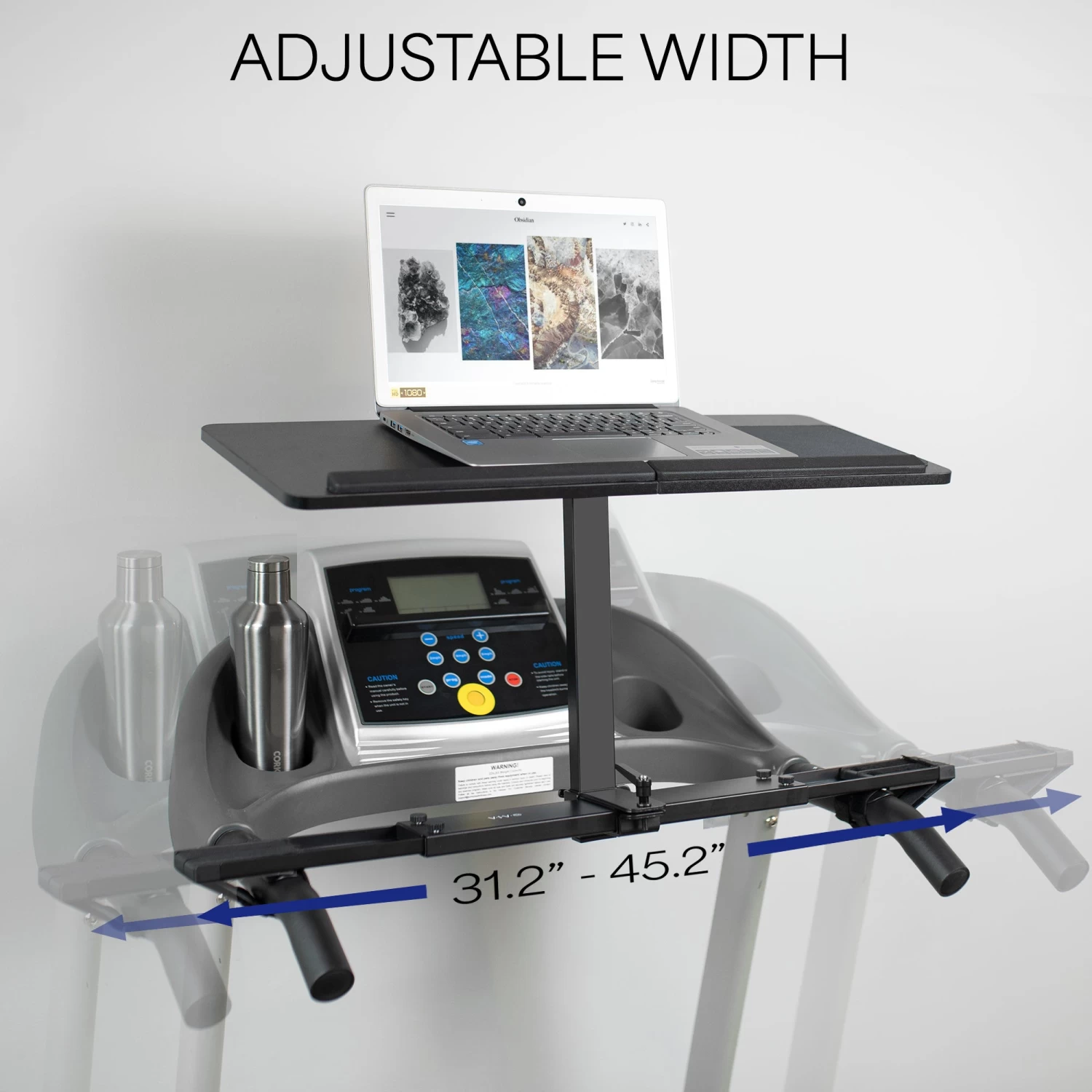 Height Adjustable 27" Laptop Desk For Treadmill - Image 2