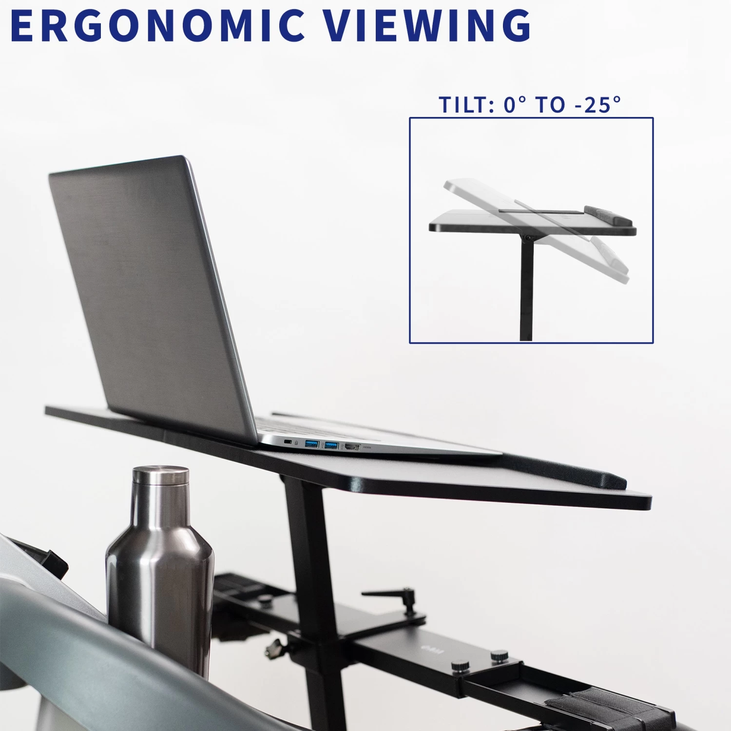 Height Adjustable 27" Laptop Desk For Treadmill - Image 9