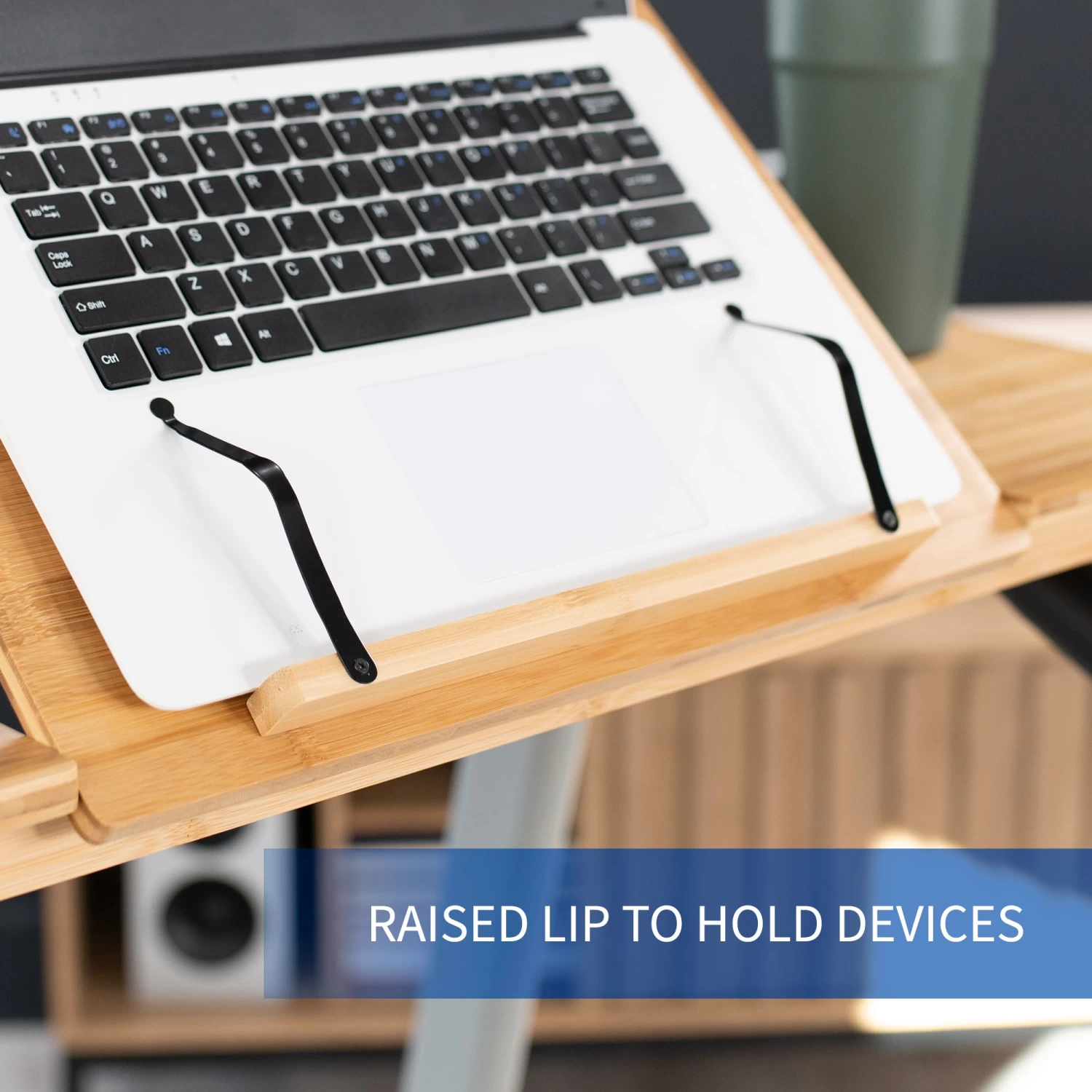 Bamboo Tilting 34" Laptop Desk For Treadmill - Image 8