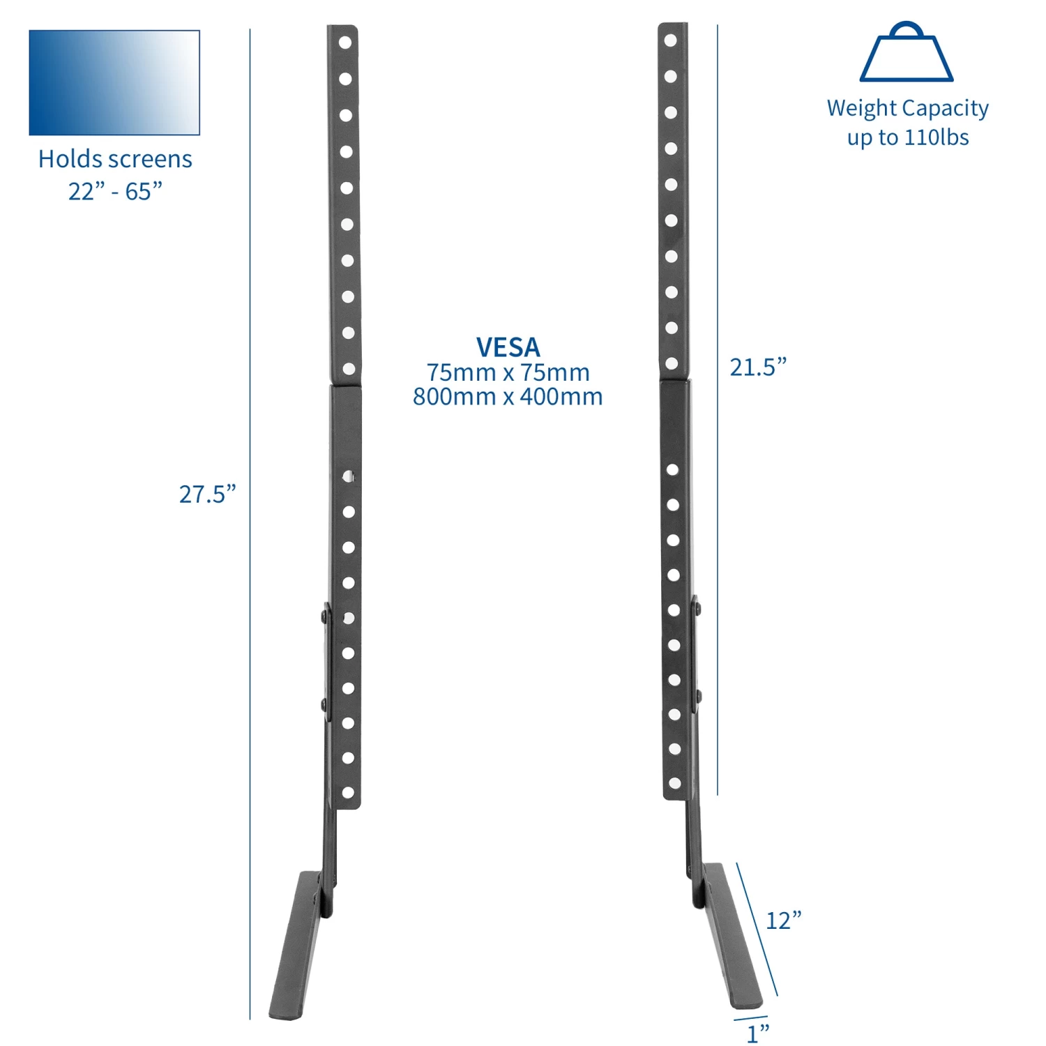 Tabletop Stand For 22" To 65" TVs - Image 3