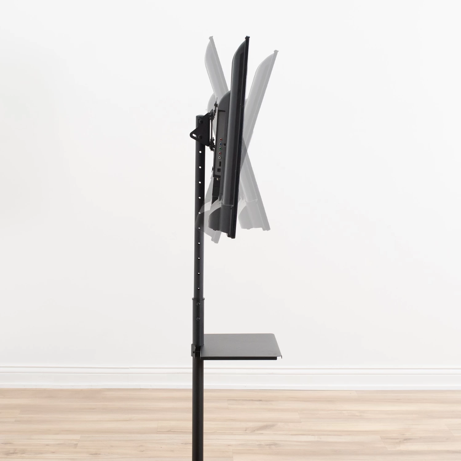 Black Stand For 13" To 50" Screens With Shelf - Image 6