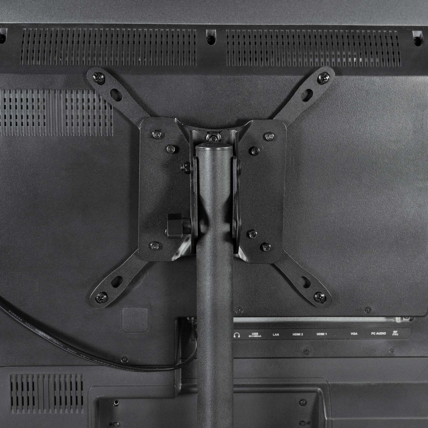 Black Stand For 13" To 50" Screens With Shelf - Image 8