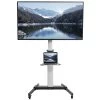 Silver TV Cart For 32" To 83" Screens
