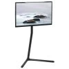 Black V-Base Studio TV Stand For 49" To 70" TVs