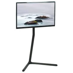 Black V-Base Studio TV Stand For 49" To 70" TVs