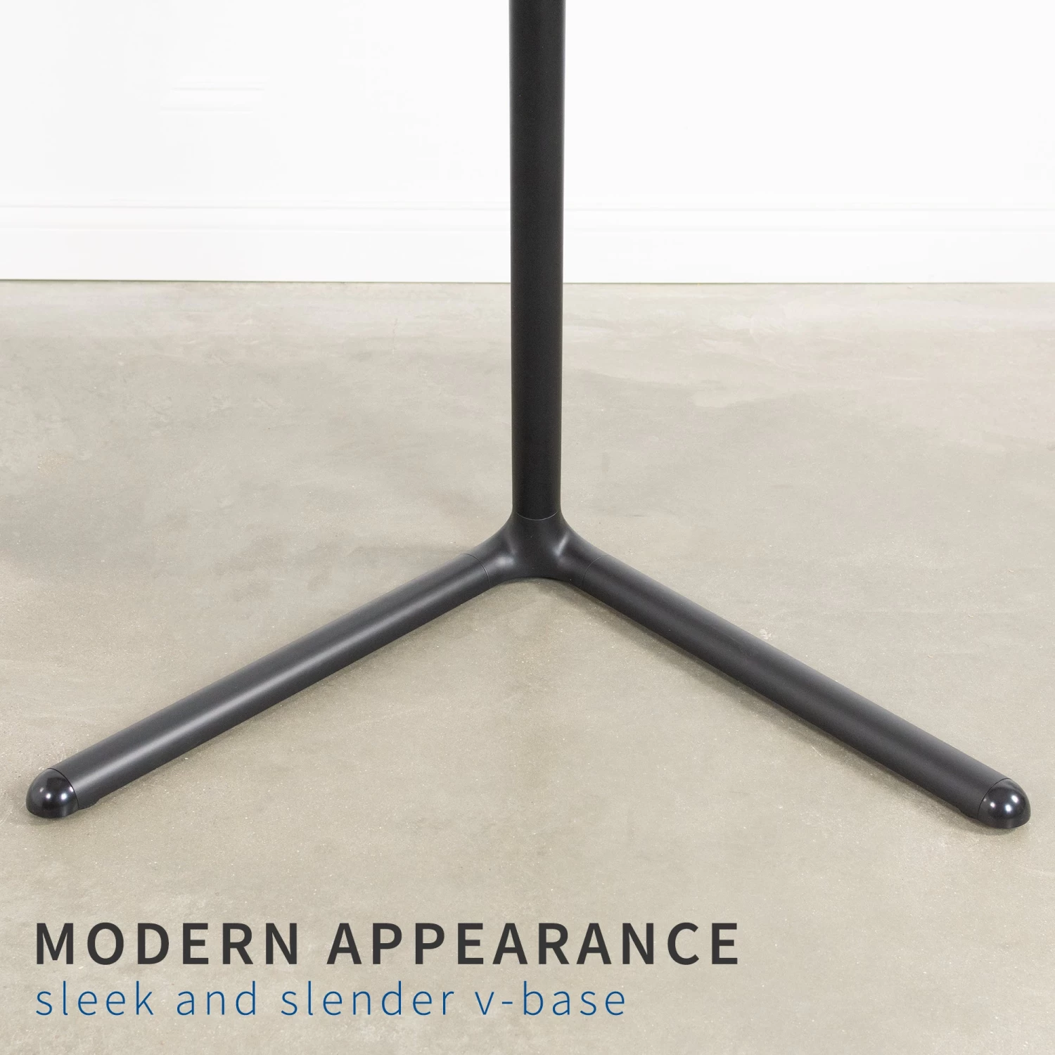 Black V-Base Studio TV Stand For 49" To 70" TVs - Image 8