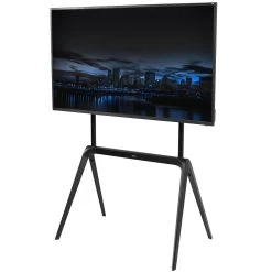 Black Steel Easel Studio TV Stand