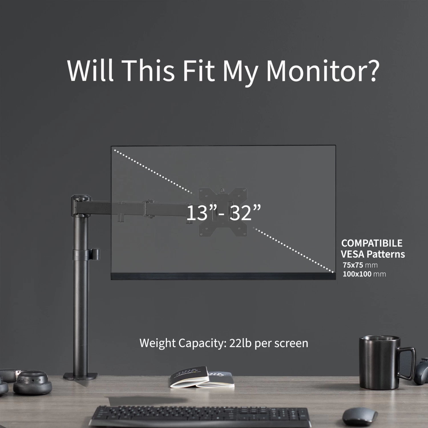 Single Monitor Desk Mount - Image 4