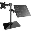 Monitor And Laptop Desk Glass Stand
