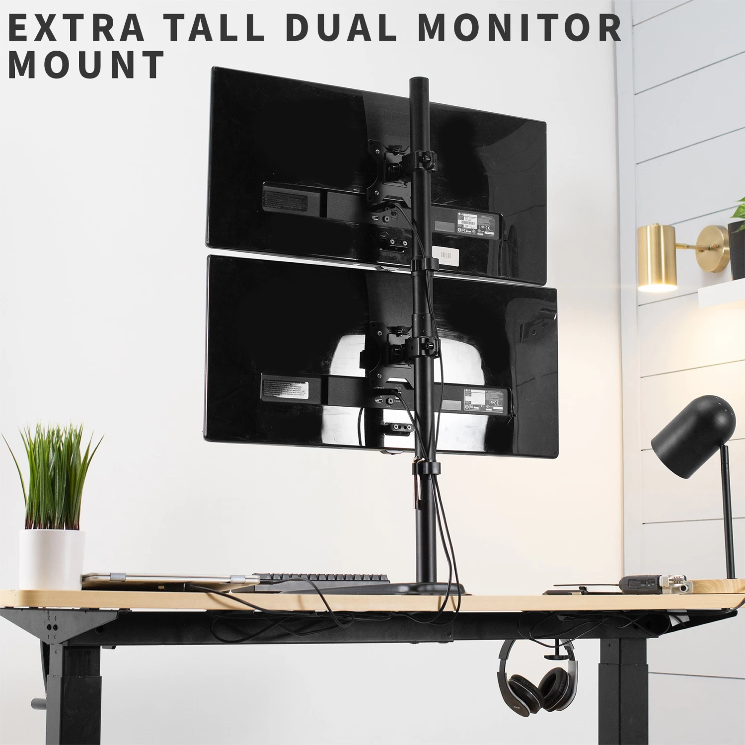 Dual Vertical Monitor Desk Stand - Image 7