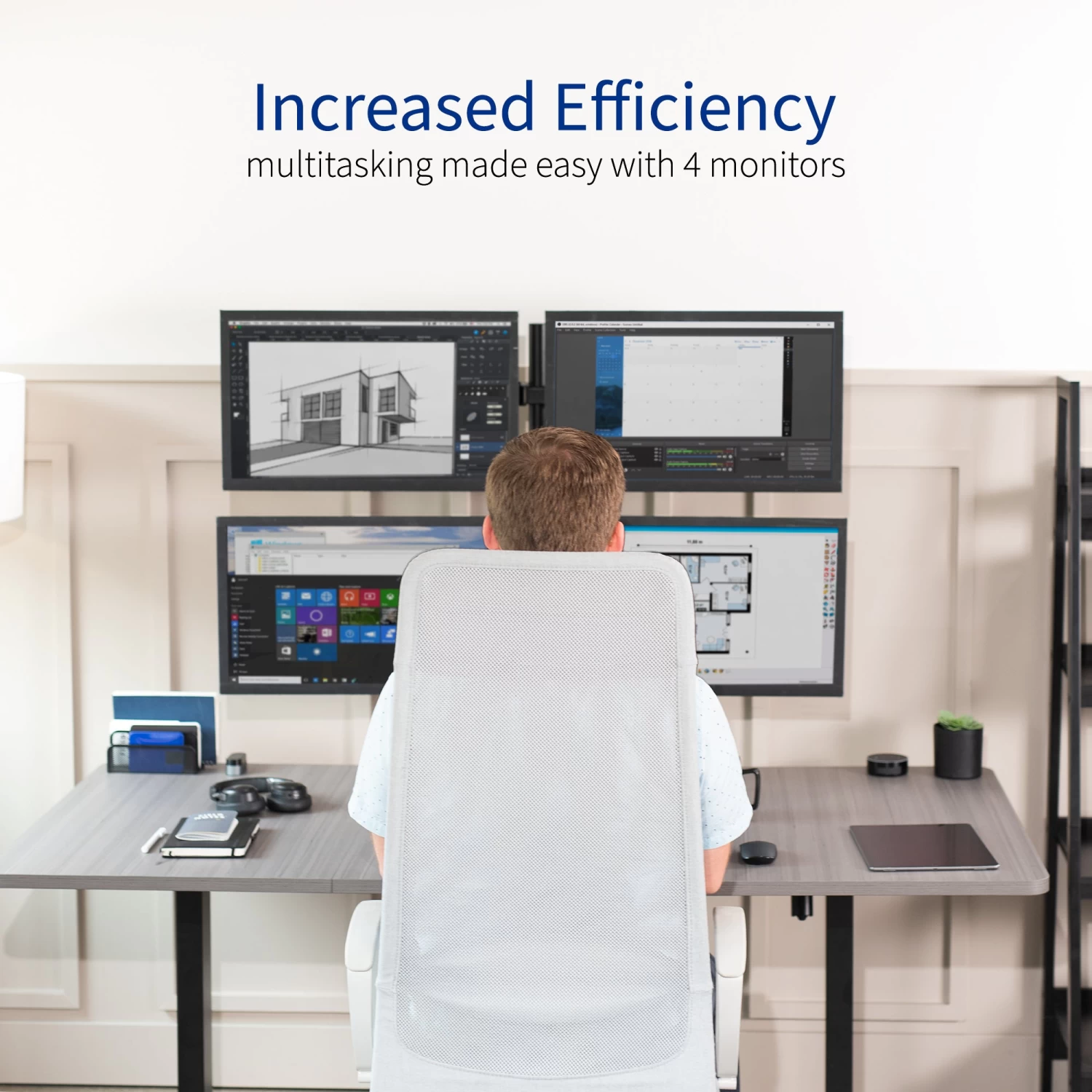 Quad Monitor Desk Stand - Image 5