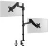 Pneumatic Arm Dual Monitor Extra Tall Desk Mount