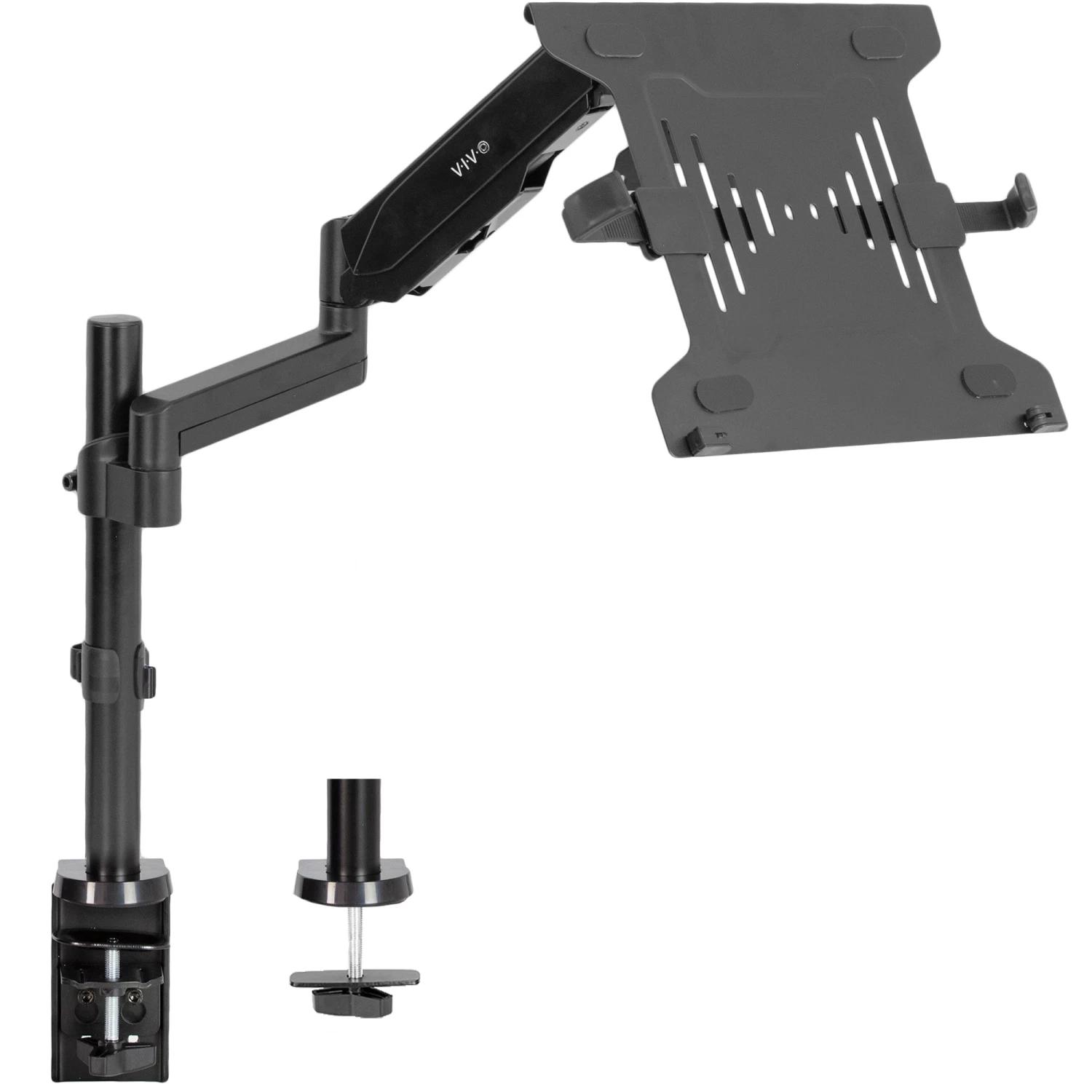 Pneumatic Arm Single Laptop Desk Mount
