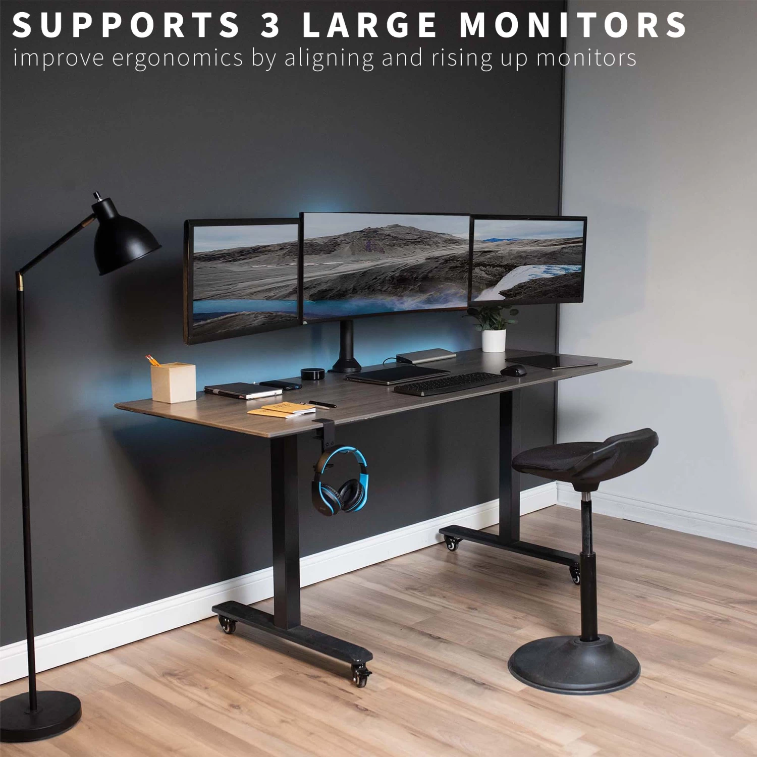 Triple Monitor Desk Mount - Image 5