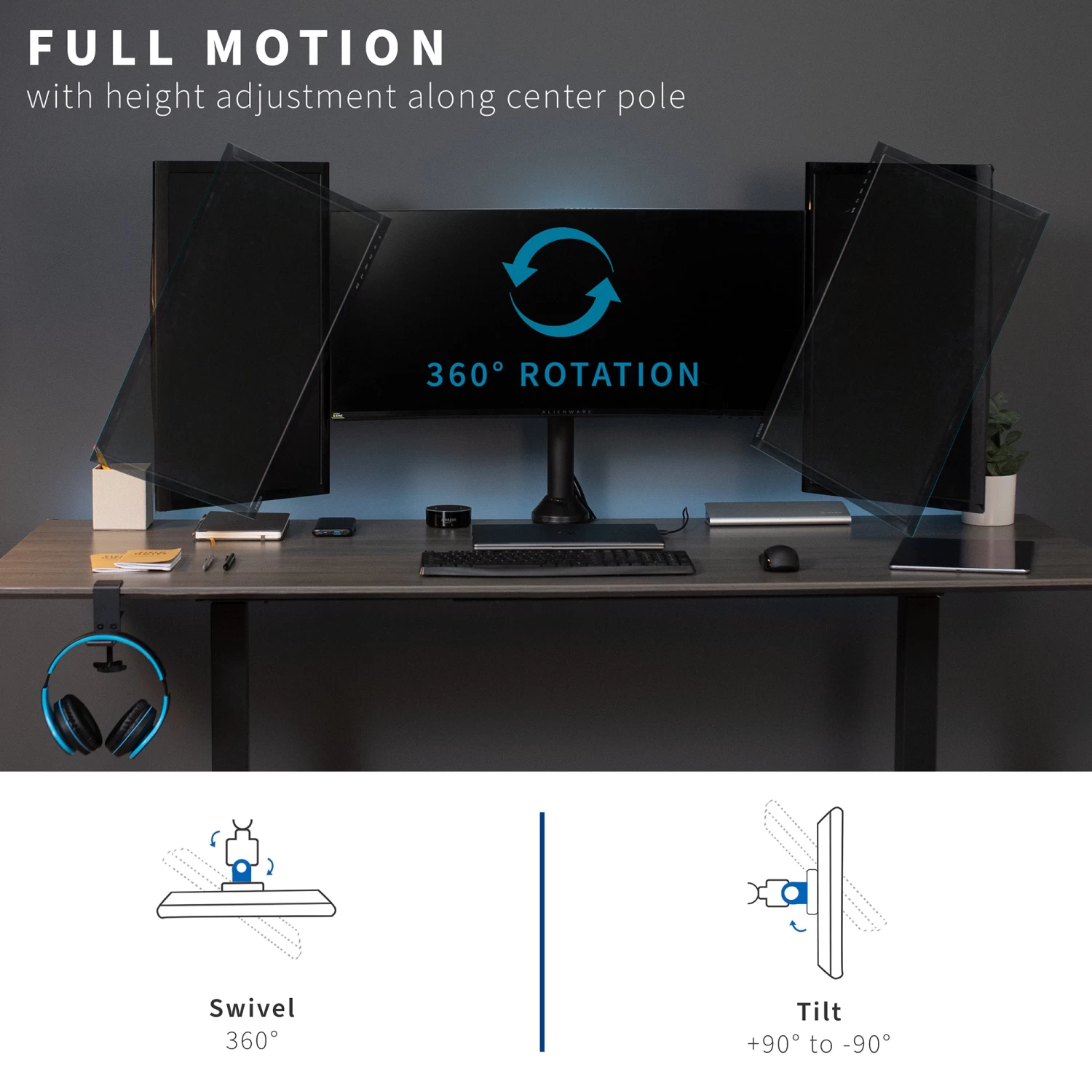 Triple Monitor Desk Mount - Image 6