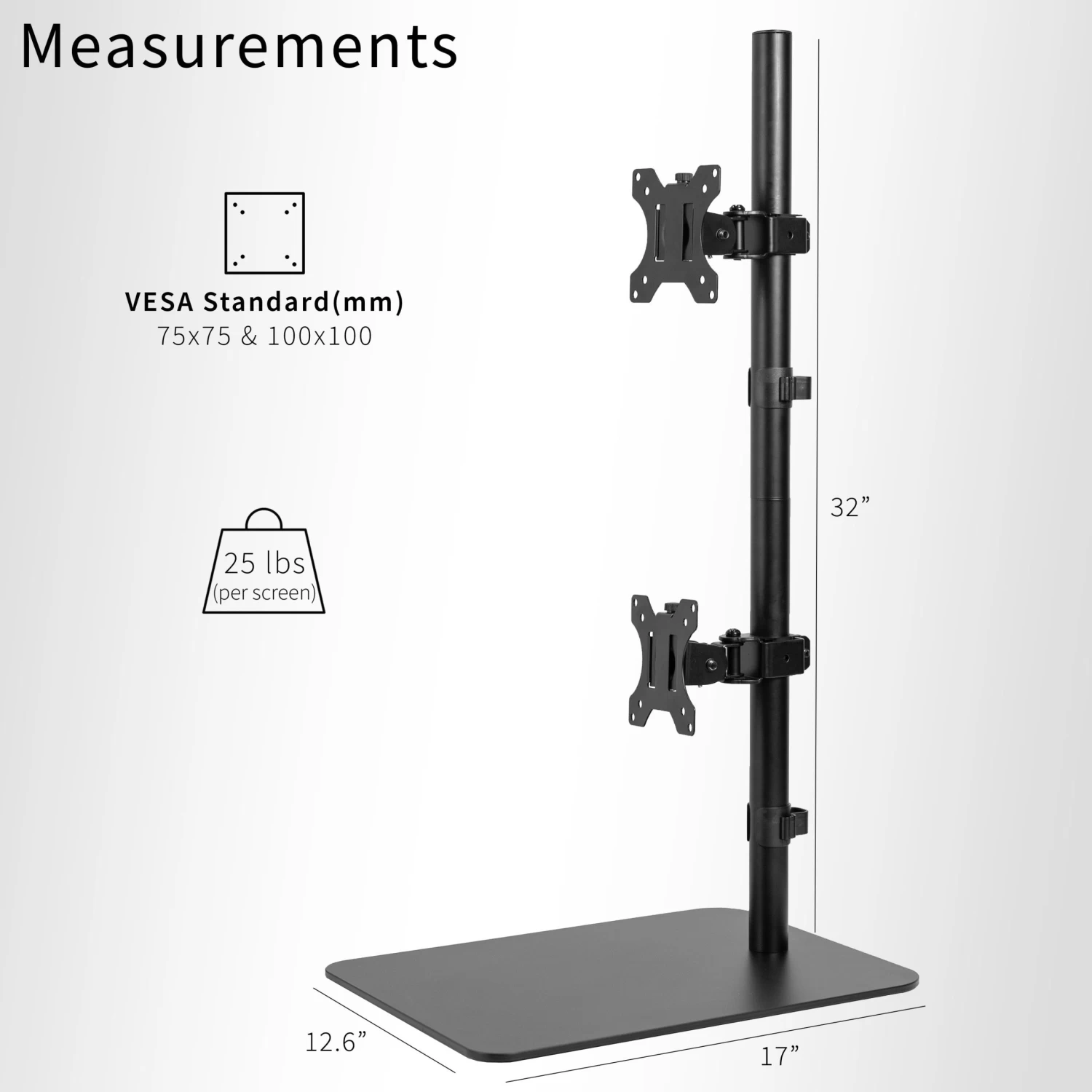 Dual Ultrawide Vertical Monitor Desk Stand - Image 3