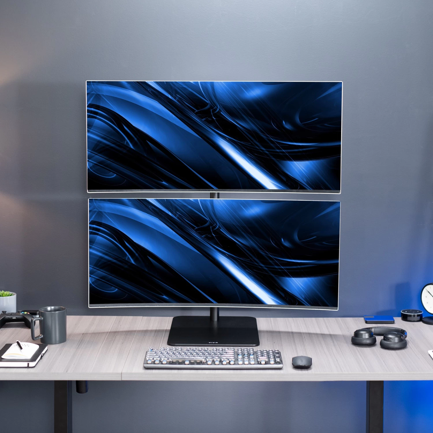 Dual Ultrawide Vertical Monitor Desk Stand - Image 8
