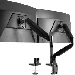 Pneumatic Arm Dual Ultrawide Monitor Desk Mount